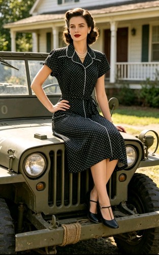 Vintage 1940s ww2 style - ww2,