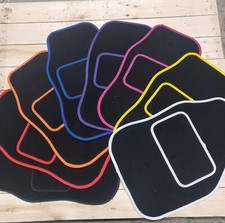 Universal Car Van Floor Mats 4PC Set Non Slip Carpet Black,Red,Blue,Pink,Purple