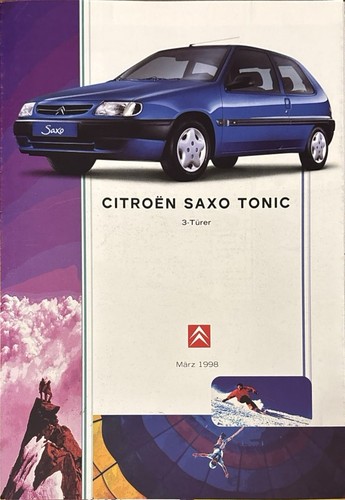 Citroen saxo tonic brochure - citroen,