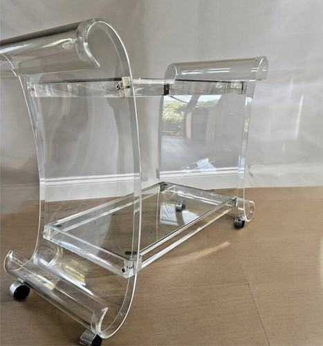 Vintage lucite bar - bar, cart