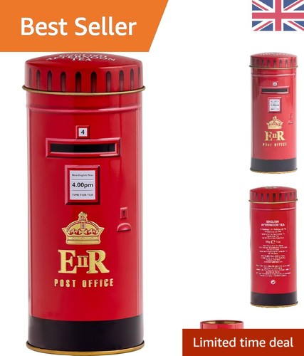 Elegant post box tea tin - elegant,