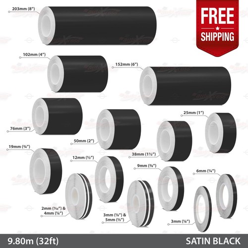 Satin black roll - satin,
