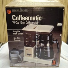Vintage Black & Decker DCM90 Coffeematic 10 cup Drip Coffee Maker NEW Free S&H