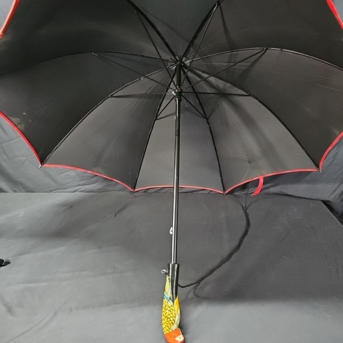 Parrot handle umbrella black - umbrella,