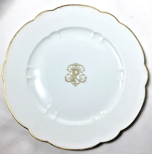 Sevres scallop rimmed - sevres, plate
