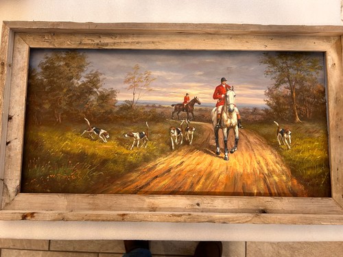 English fox hunt oil - hunt,