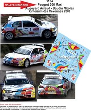 DECALS 1/43 REF 1134 PEUGEOT