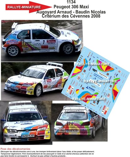 Decals ref 1134 peugeot - decals,