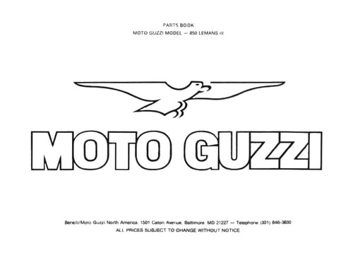 Moto guzzi parts manual - guzzi,