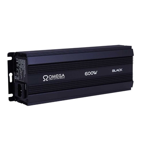 Omega black 600w dimmable - black,
