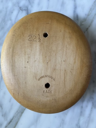 Millinery wooden hat block - wooden,