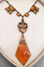 Antique Deco Signed Czech