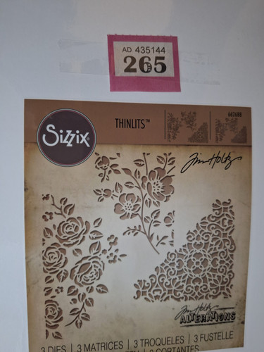 Sizzix floral background dies - floral,