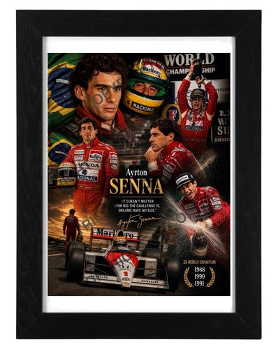 Ayrton senna signed autograph - ayrton,