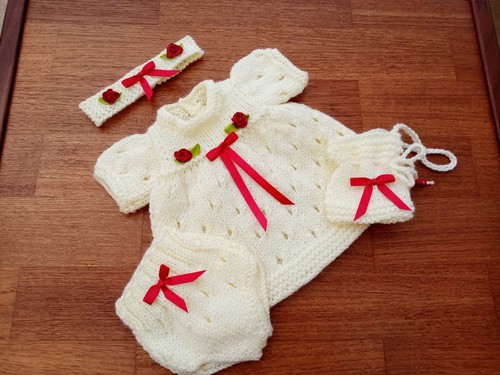 Hand knitted dolls clothes - clothes, to