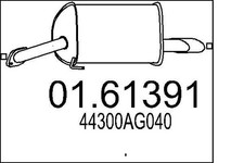 Mts 01.61391 Muffler Exhaust