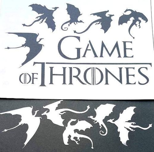 Game thrones stencils - game,