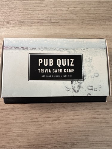 Pub quiz trivia - quiz, card