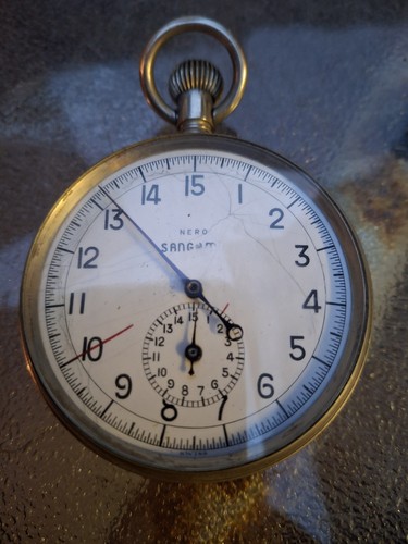 Nero lemania stopwatch - lemania, –