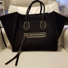 CELINE Luggage Phantom 2way handbag Tote Bag Suede Leather with guarantee card
