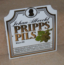 Enamel Sign Pripps Pils