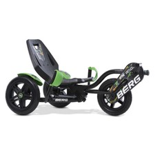 Berg Street-X Venom Kids Ride On Pedal Go-Kart 5+ - Black/Green - 24.10.01.00