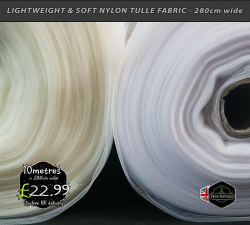 Ivory white soft tulle net - ivory,