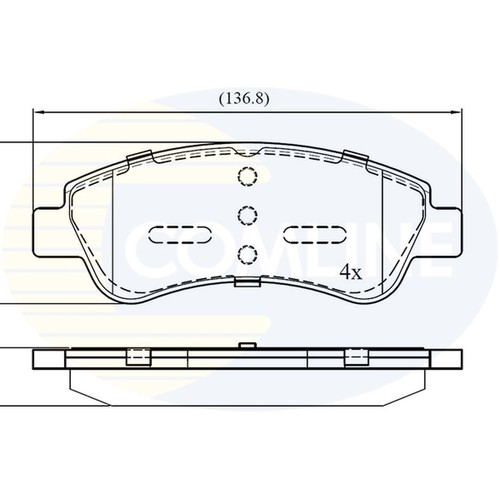 Brake pads set for peugeot - pads,