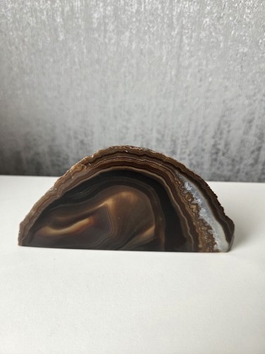 Natural brown agate crystal - natural,