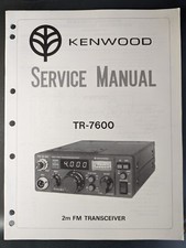 Original Kenwood TR-7600 Service Manual