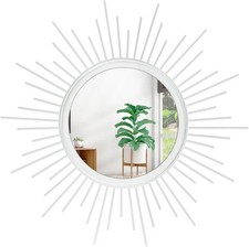 Round wall mirror sunburst - wall,