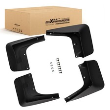 Black Mud Flap Kit  for BMW E60 5-Series Saloon 2004-2010 w/ Mounting Hardware