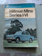 Pearson's Hillman Minx Series 1-4 (& Super Minx) Illustrated Servicing Manual
