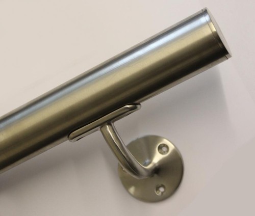 Brushed stainless steel stair - stainless,