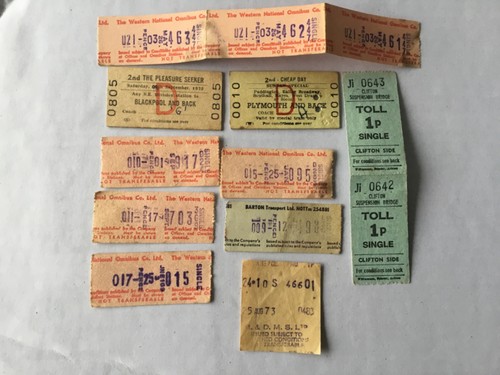 Vintage tickets bus - -,