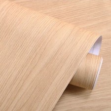 3x0.4m Thickened Light Yellow Wood Grain Sticker Table Refurbished Wallpaper New