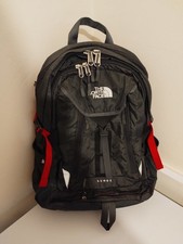 The North Face Surge Bag Backpack Rucksack Hiking Camping Red & Black