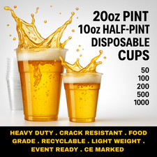 CE Marked Clear Plastic Pint &