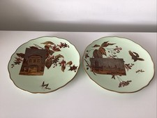 1882 London Plates Powell Bishop & Stonier - Decorative Collectable Plates Green