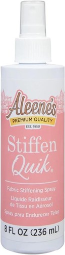 Quick dry fabric stiffening - quick-dry,