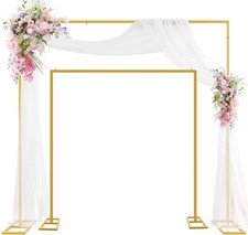 3x3m/10x10ft Wedding Backdrop Stand Pipe Stage Flower Rack Arch Iron Party Door