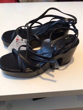 Womans Zara Black Strappy High