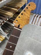 AAA rosewood stainless steel 22Frets Gloss flame Maple electric guitar neck