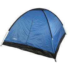 Dome Tent 4 Person Taped seams, Built in groundsheet Blue/Black 4 Person