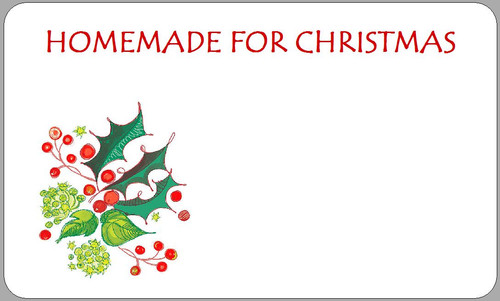 Homemade for christmas labels - homemade,