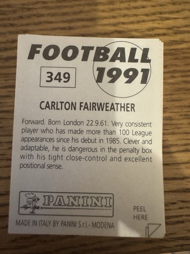 Panini football 1991 stickers - football,
