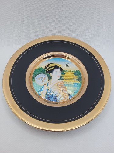 The art chokin plate geisha - the,