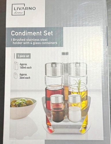 Livarno home 5pc condiment - livarno, set