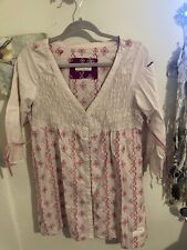 Odd Molly pink embroidered smock top