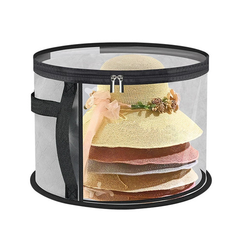 Round transparent hat storage - round,